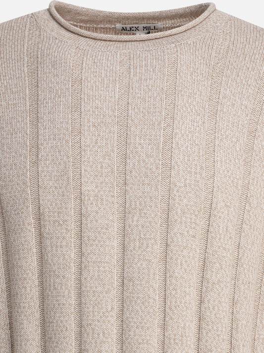 Crewneck sweaters Solid colour  Beige - Alex Mill Men | PLP | VIETTI Online Store | 2
