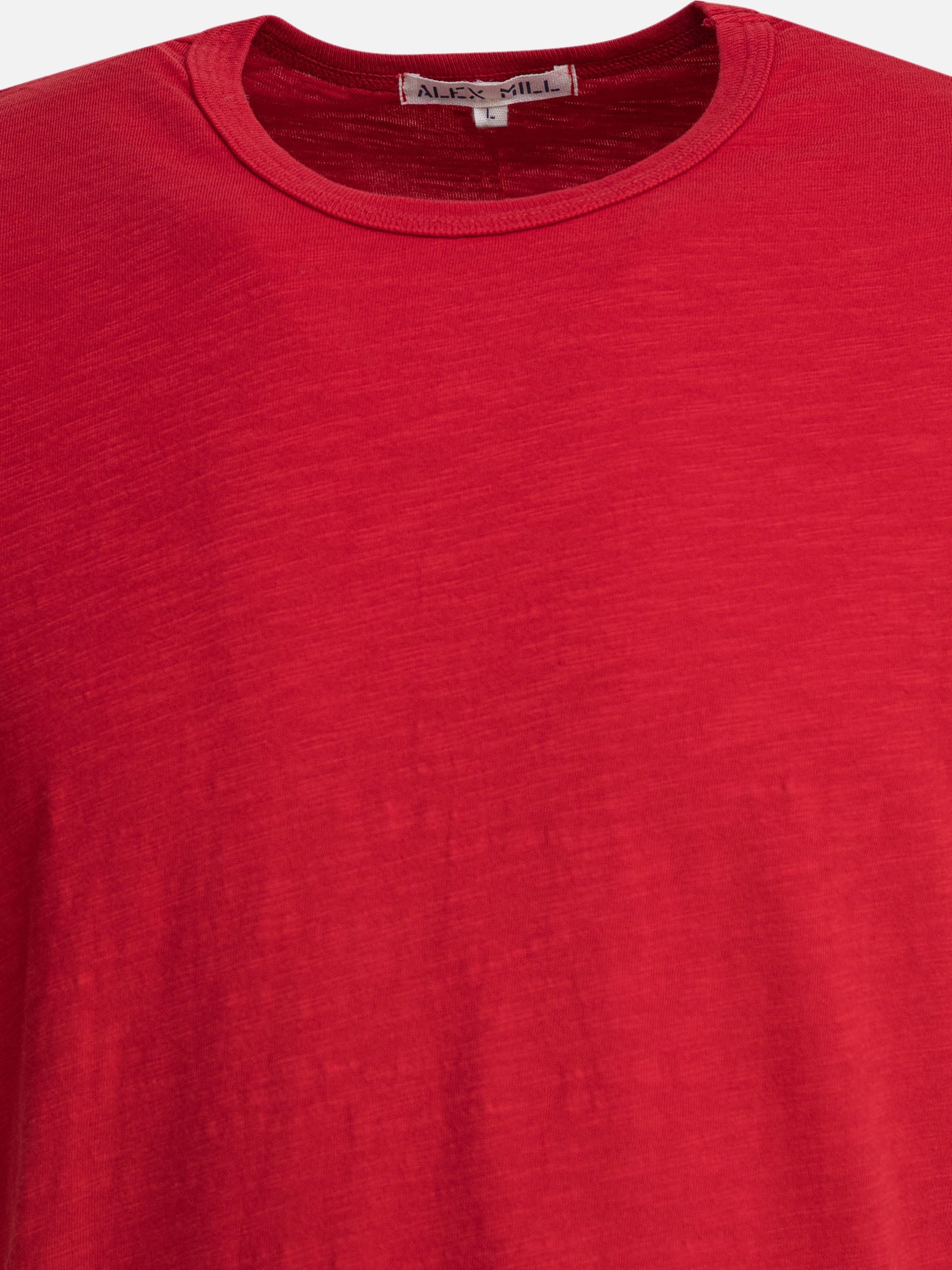 Crewneck t-shirts Solid colour  Red - Alex Mill Men | PDP | VIETTI Online Store | Zoom-Modal_3
