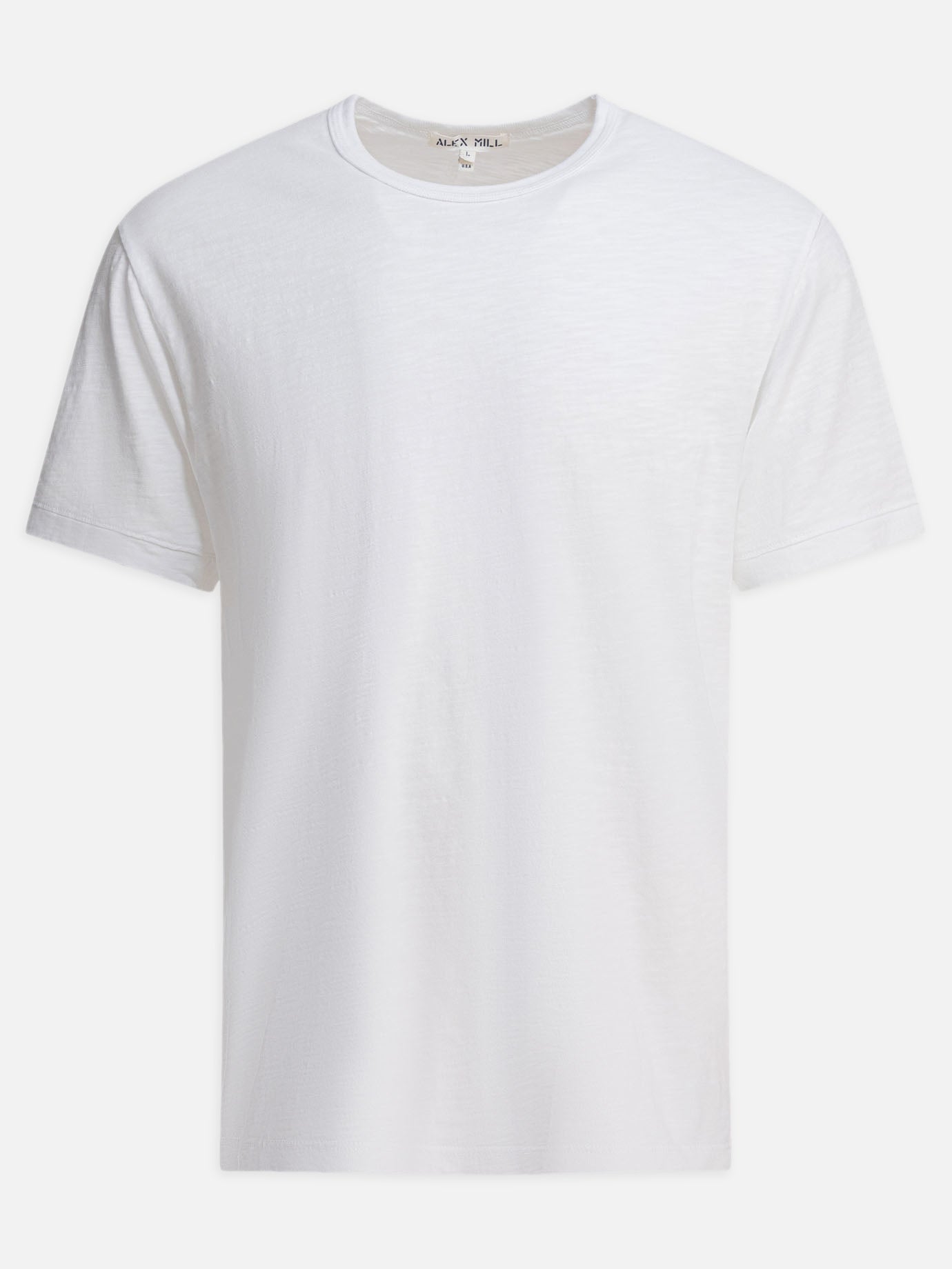 Crewneck t-shirts Solid colour  White - Alex Mill Men | PDP | VIETTI Online Store | thumbnail