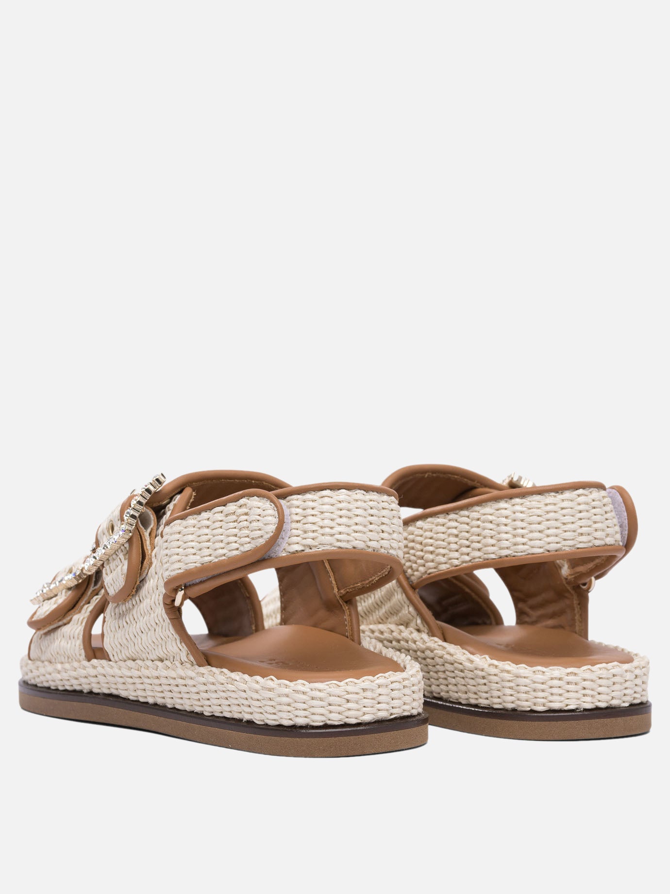 Flat sandals 100% rafia - 100% rubber  Beige - Alibi Women | PDP | VIETTI Online Store | Zoom-Modal_4
