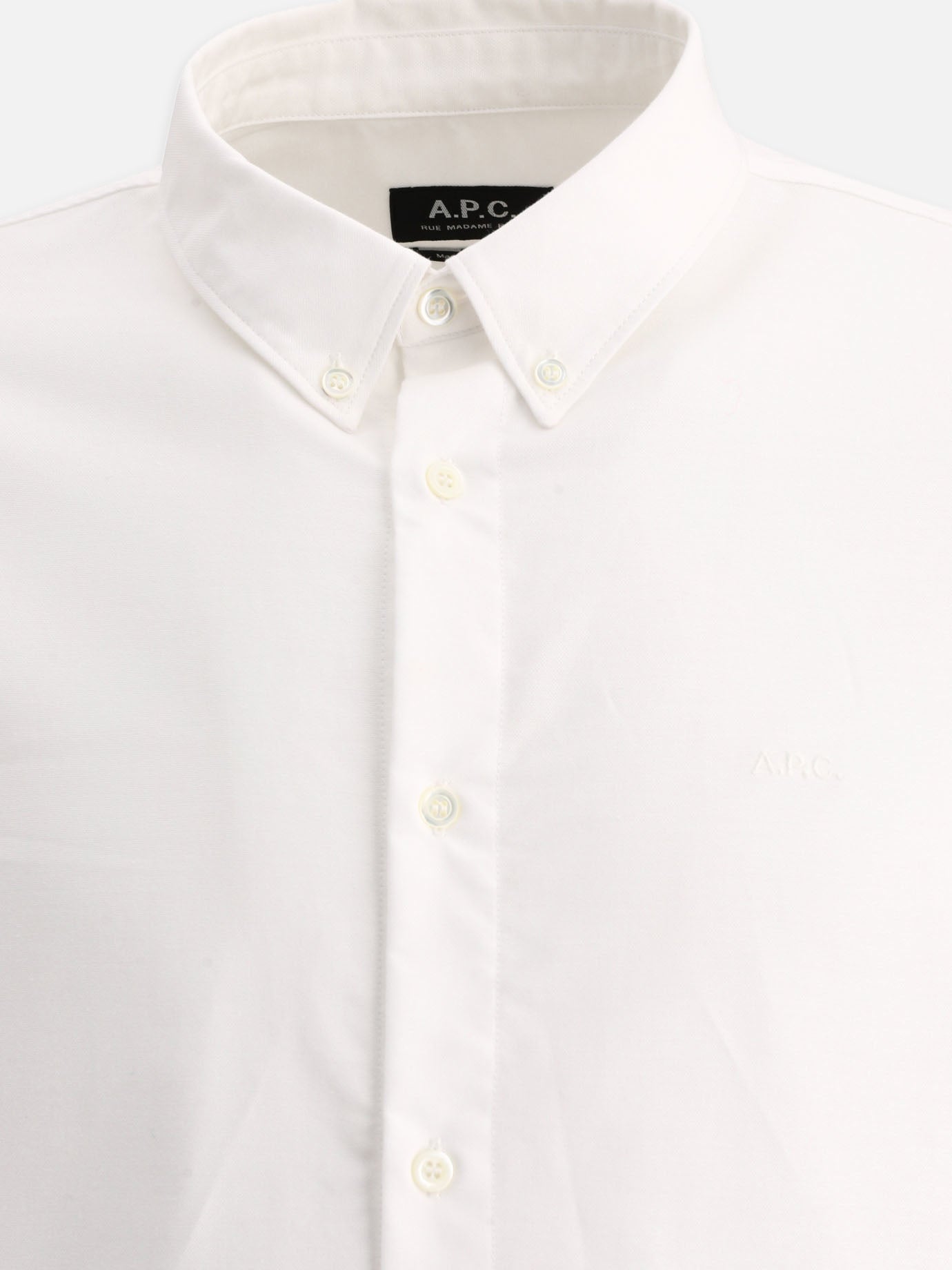 Formal shirts Solid colour  White - A.P.C. Men | PDP | VIETTI Online Store | thumbnail_3
