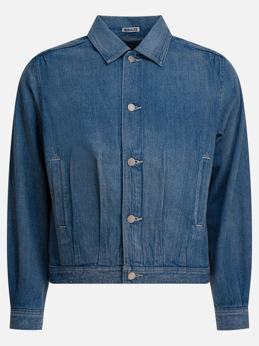 Quilted & Utility Jackets Solid colour  Light blue - Auralee Men | PLP | VIETTI Online Store 
