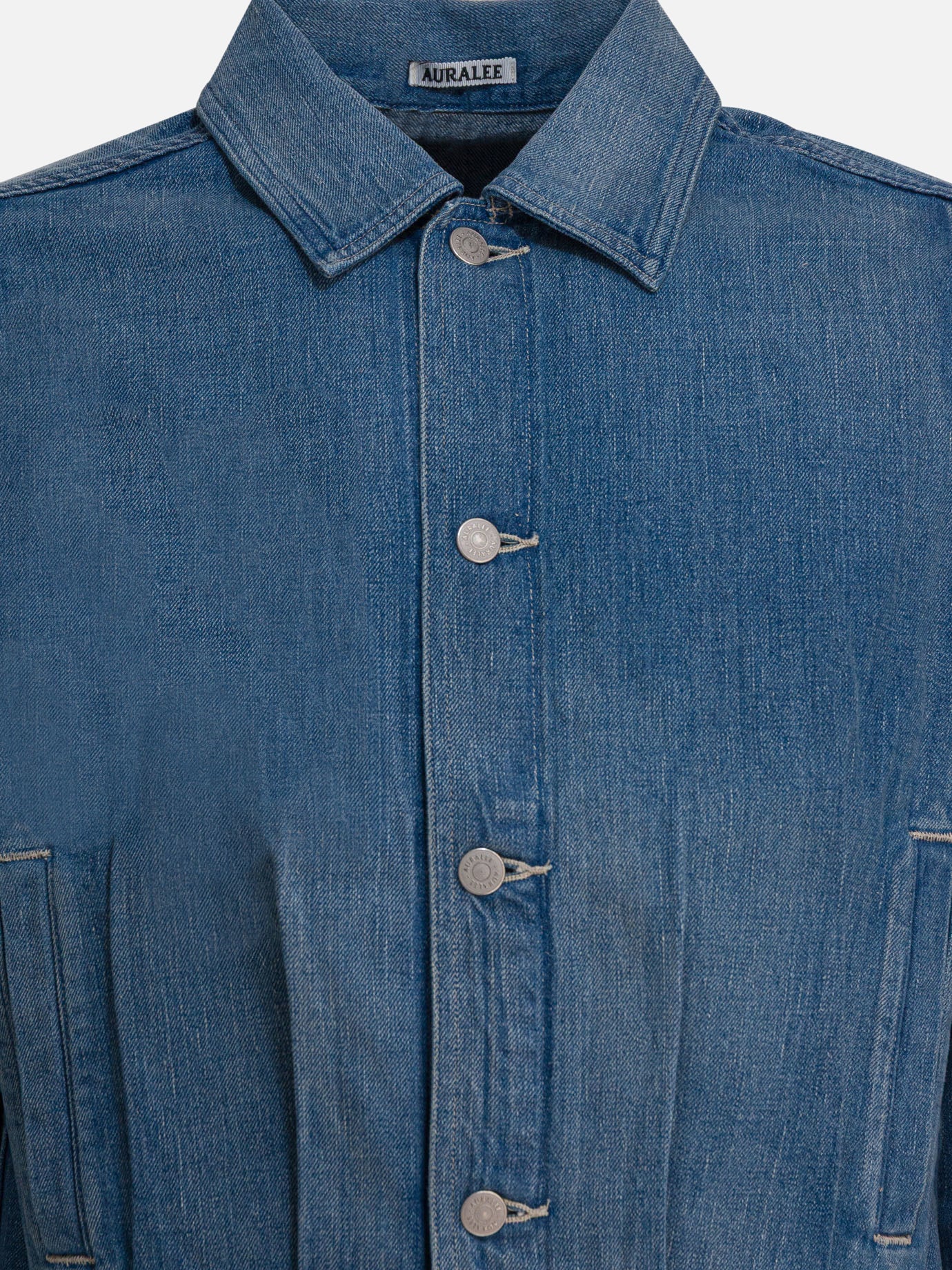 Quilted & Utility Jackets Solid colour  Light blue - Auralee Men | PDP | VIETTI Online Store | thumbnail_3