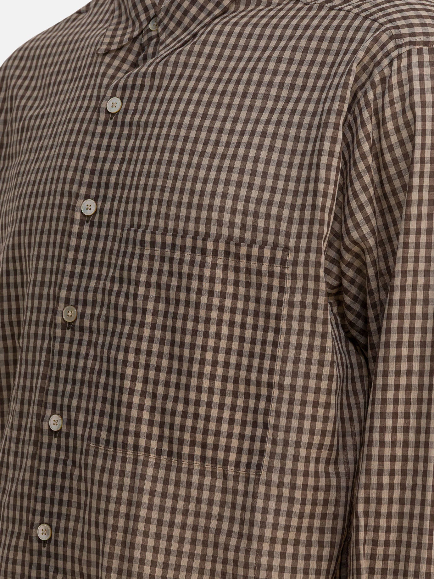 Casual shirts Gingham  Brown - Auralee Men | PDP | VIETTI Online Store | Zoom-Modal_4
