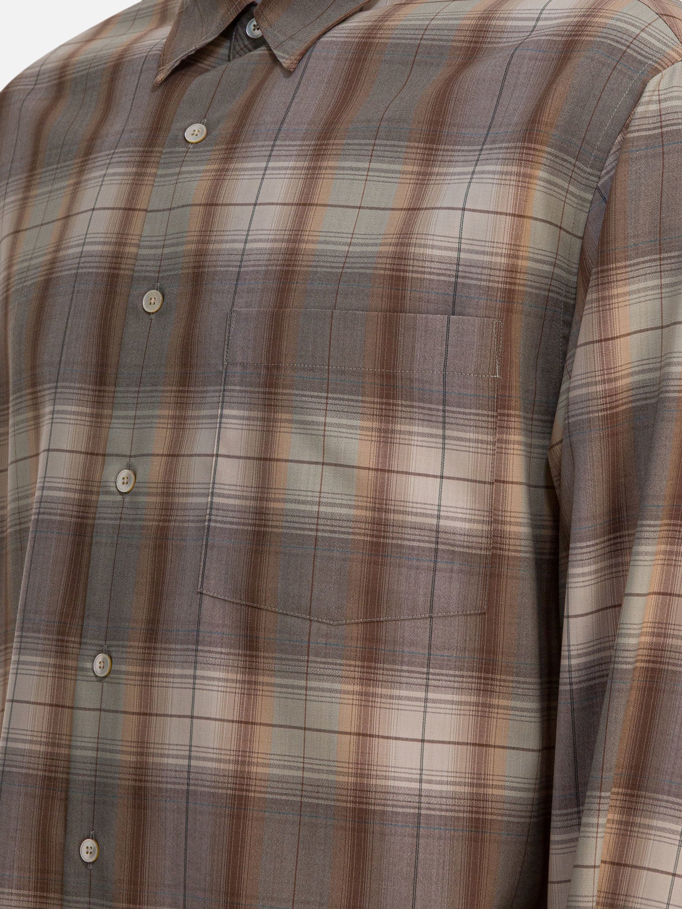 Casual shirts Check  Beige - Auralee Men | PDP | VIETTI Online Store | thumbnail_4