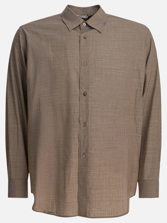 Casual shirts Solid colour  Beige - Auralee Men | PLP | VIETTI Online Store 
