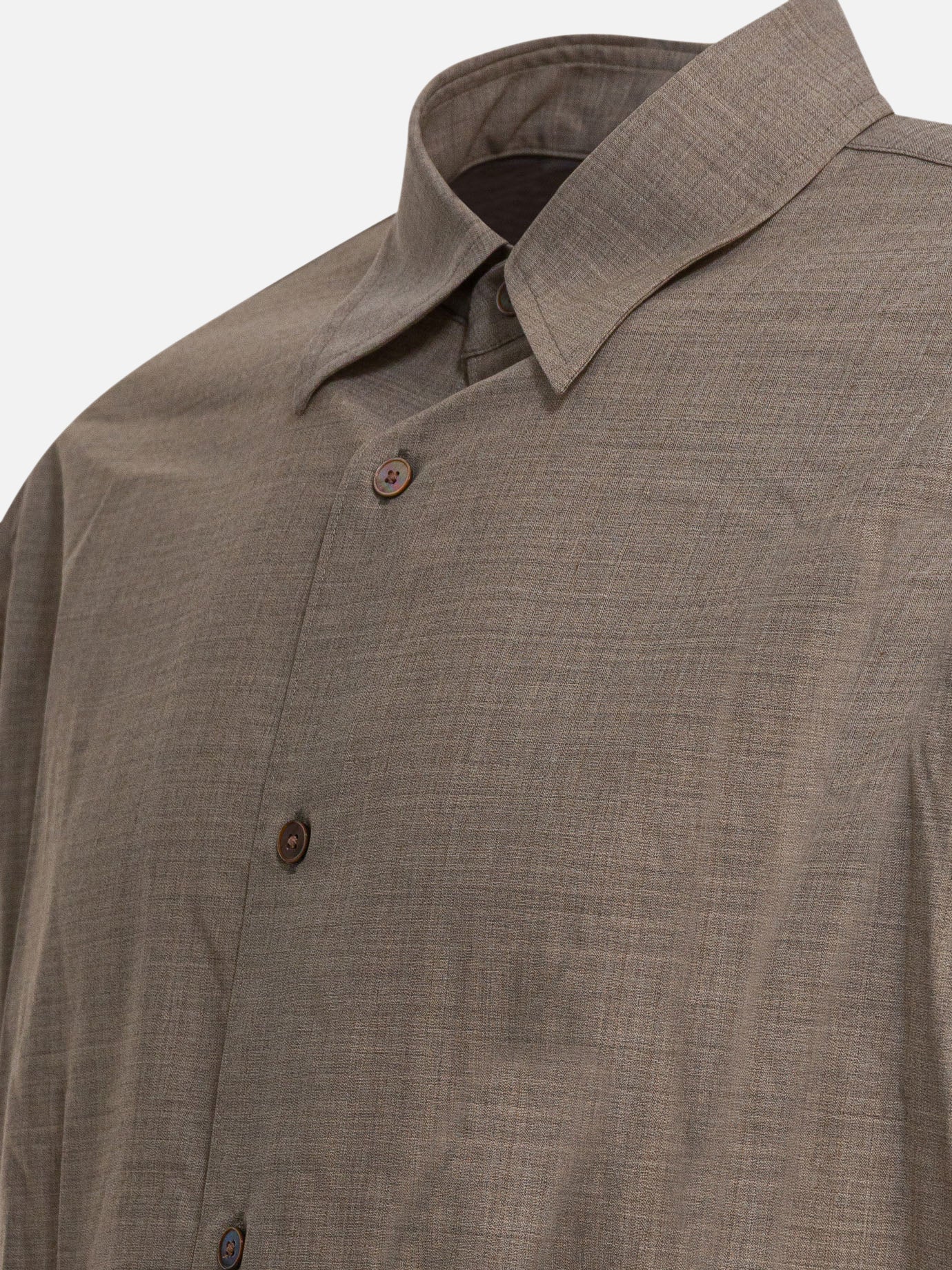 Casual shirts Solid colour  Beige - Auralee Men | PDP | VIETTI Online Store | Zoom-Modal_4
