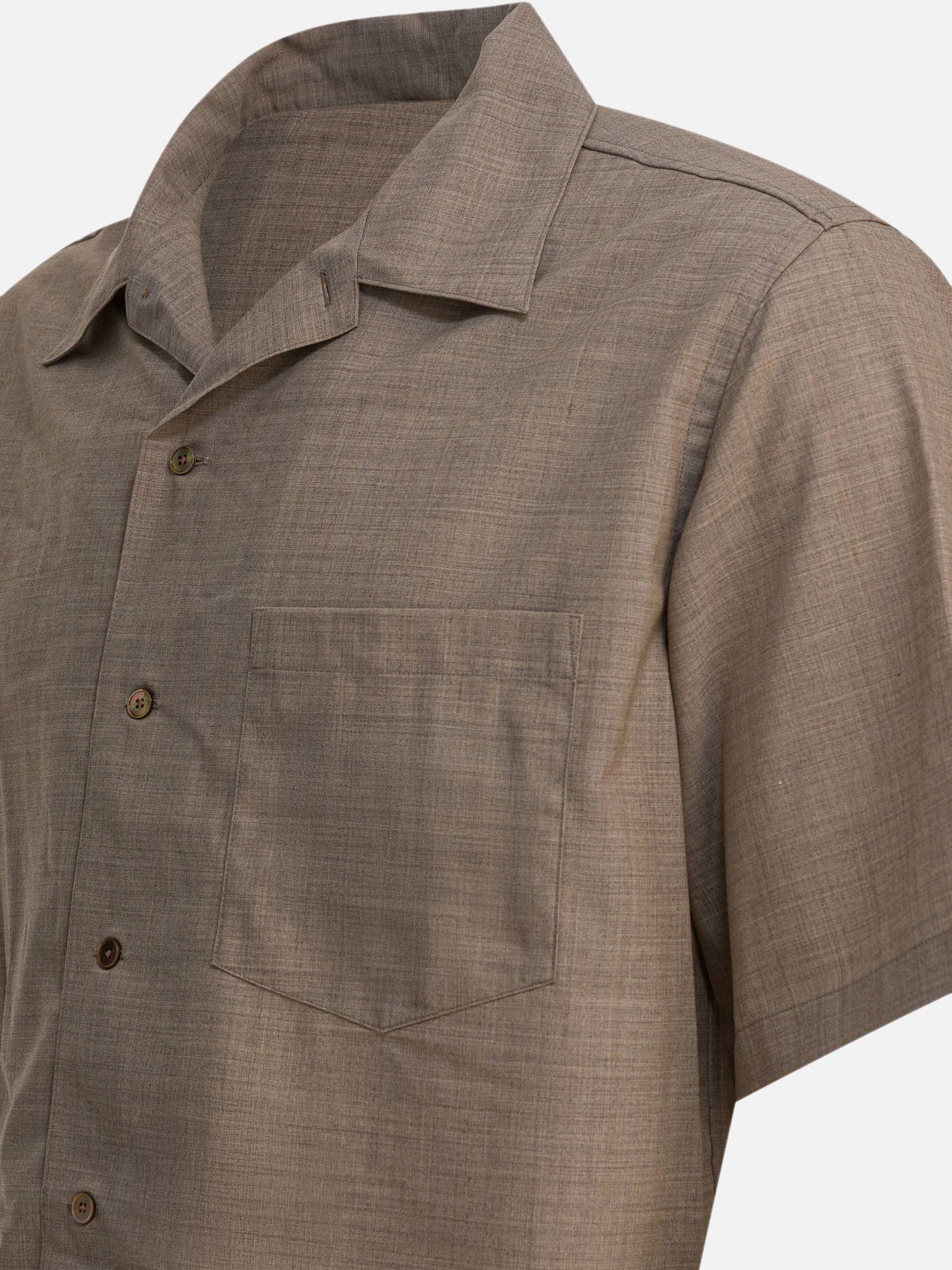 Casual shirts Solid colour  Beige - Auralee Men | PDP | VIETTI Online Store | thumbnail_4