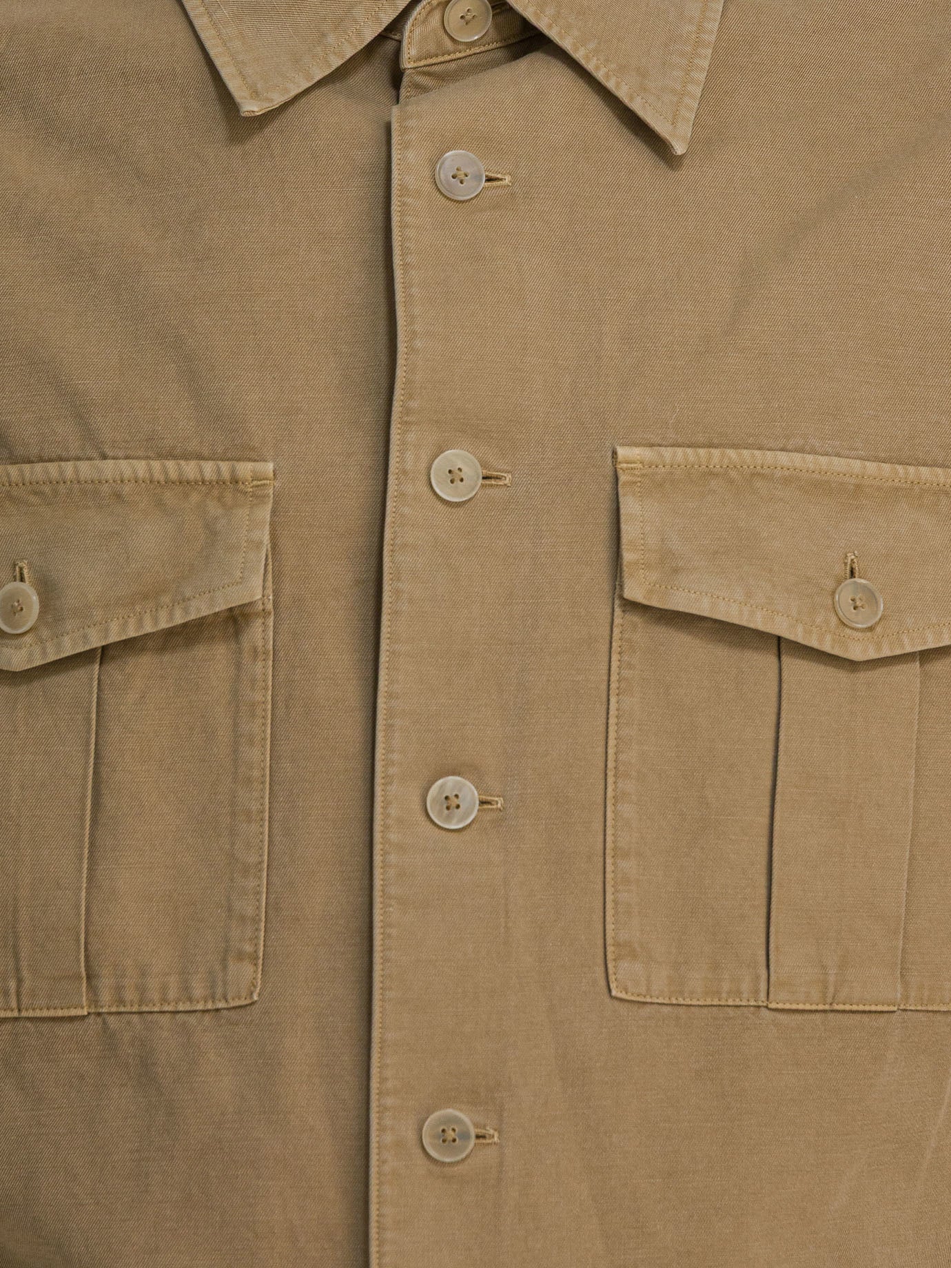 Casual shirts Solid colour  Beige - Auralee Men | PDP | VIETTI Online Store | Zoom-Modal_3
