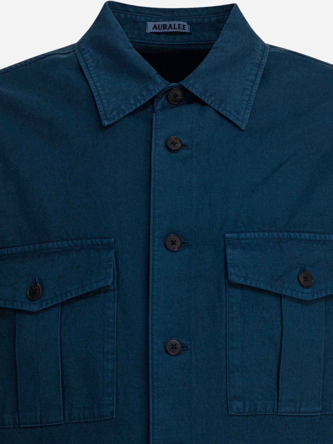 Casual shirts Solid colour  Blue - Auralee Men | PDP | VIETTI Online Store | thumbnail_3