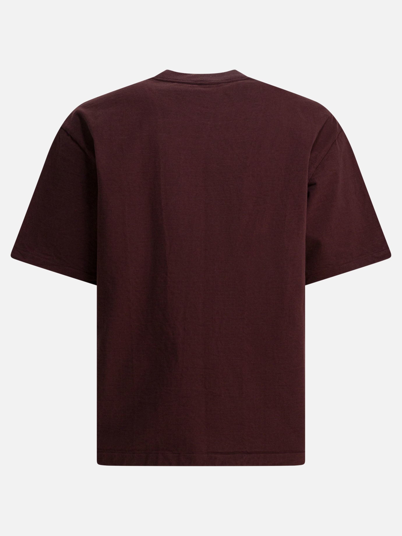 Crewneck t-shirts Solid colour  Brown - Auralee Men | PDP | VIETTI Online Store | thumbnail_2