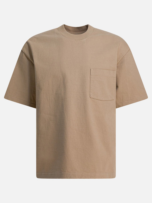 Crewneck t-shirts Solid colour  Beige - Auralee Men | PLP | VIETTI Online Store 
