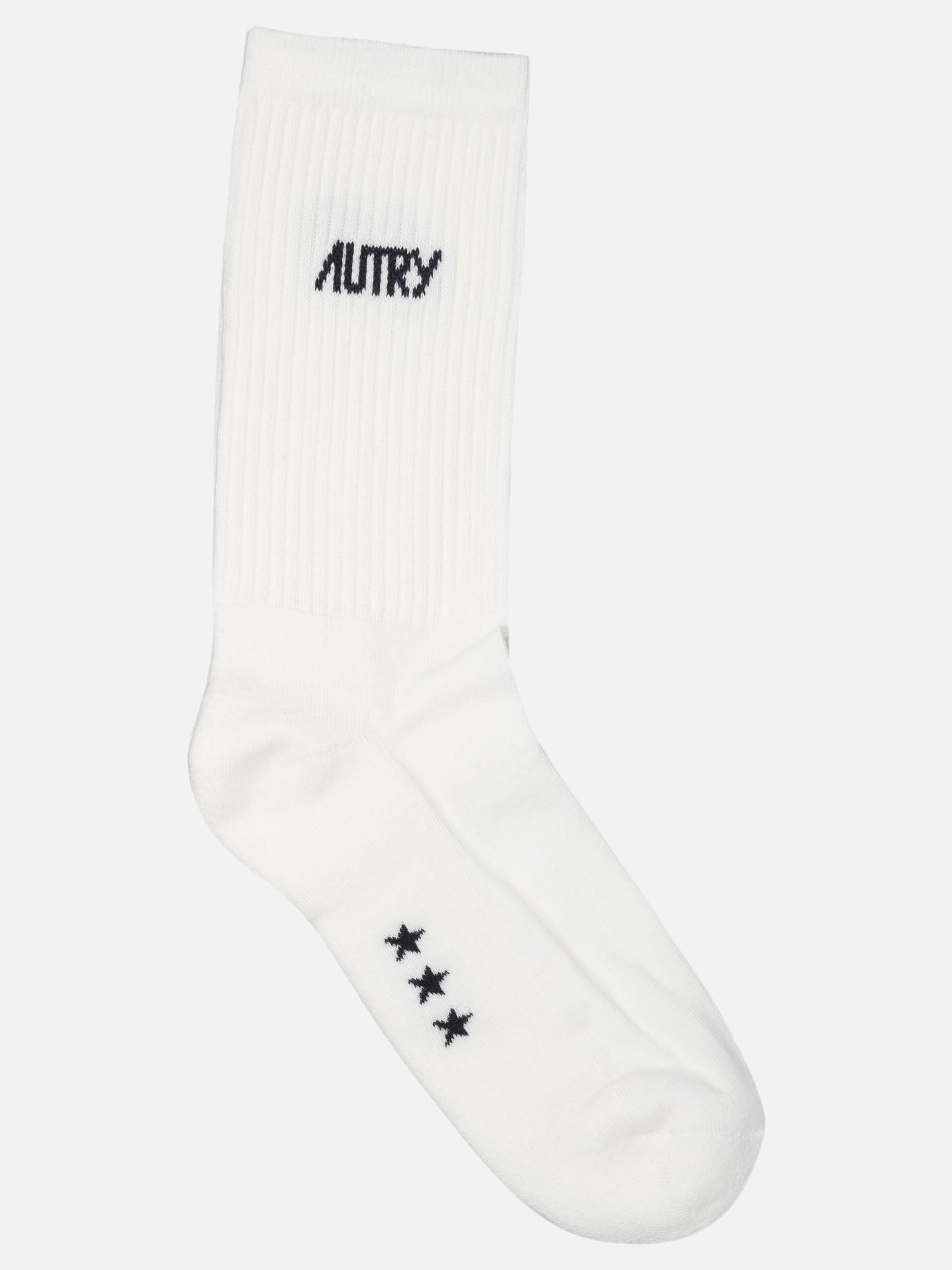 Autry Jacquard logo socks 16575429_S White thumbnail_1