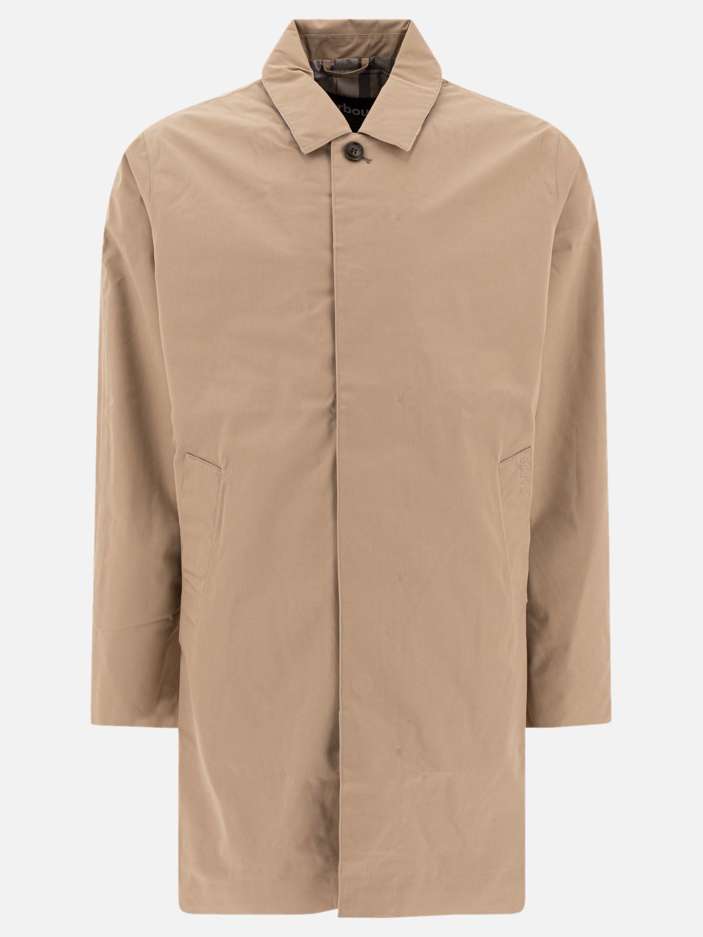 Raincoats & Trench coats Solid colour  Beige - Barbour Men | PDP | VIETTI Online Store | thumbnail