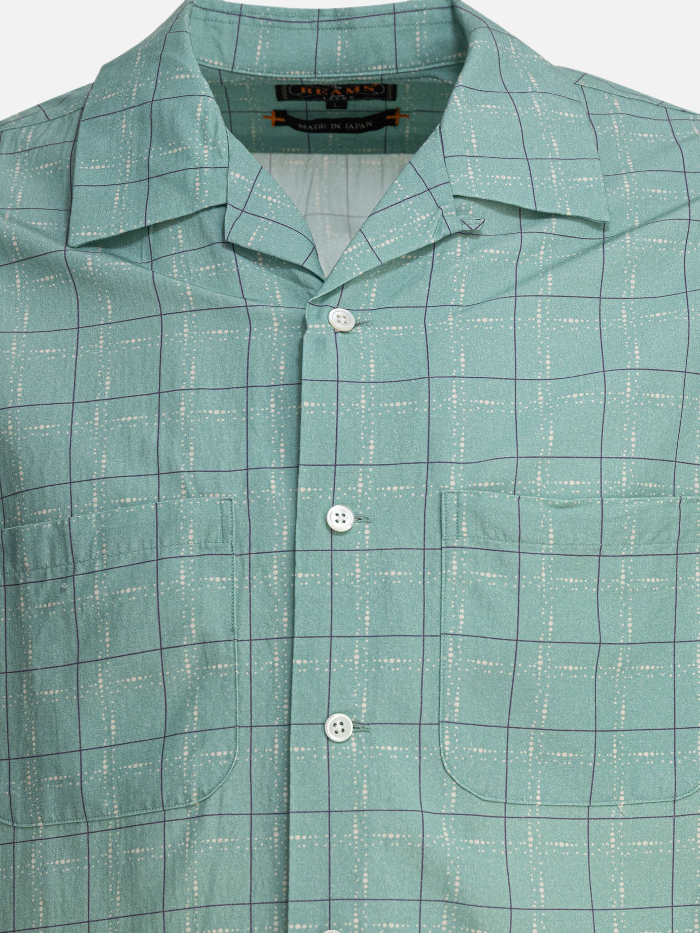 Casual shirts Print  Green - Beams Plus Men | PDP | VIETTI Online Store | Zoom-Modal_3
