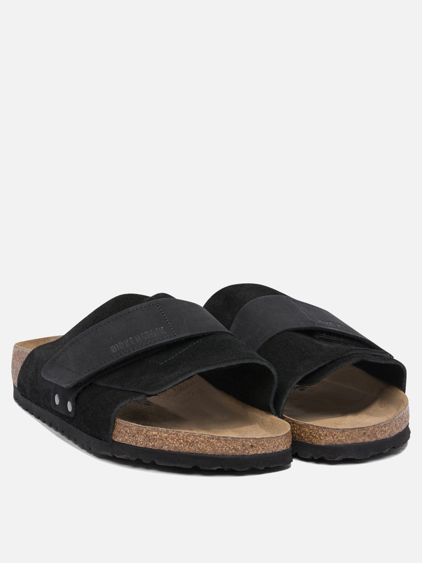 Slides 100% suede - 100% rubber  Black - Birkenstock Men | PDP | VIETTI Online Store | Zoom-Modal_2
