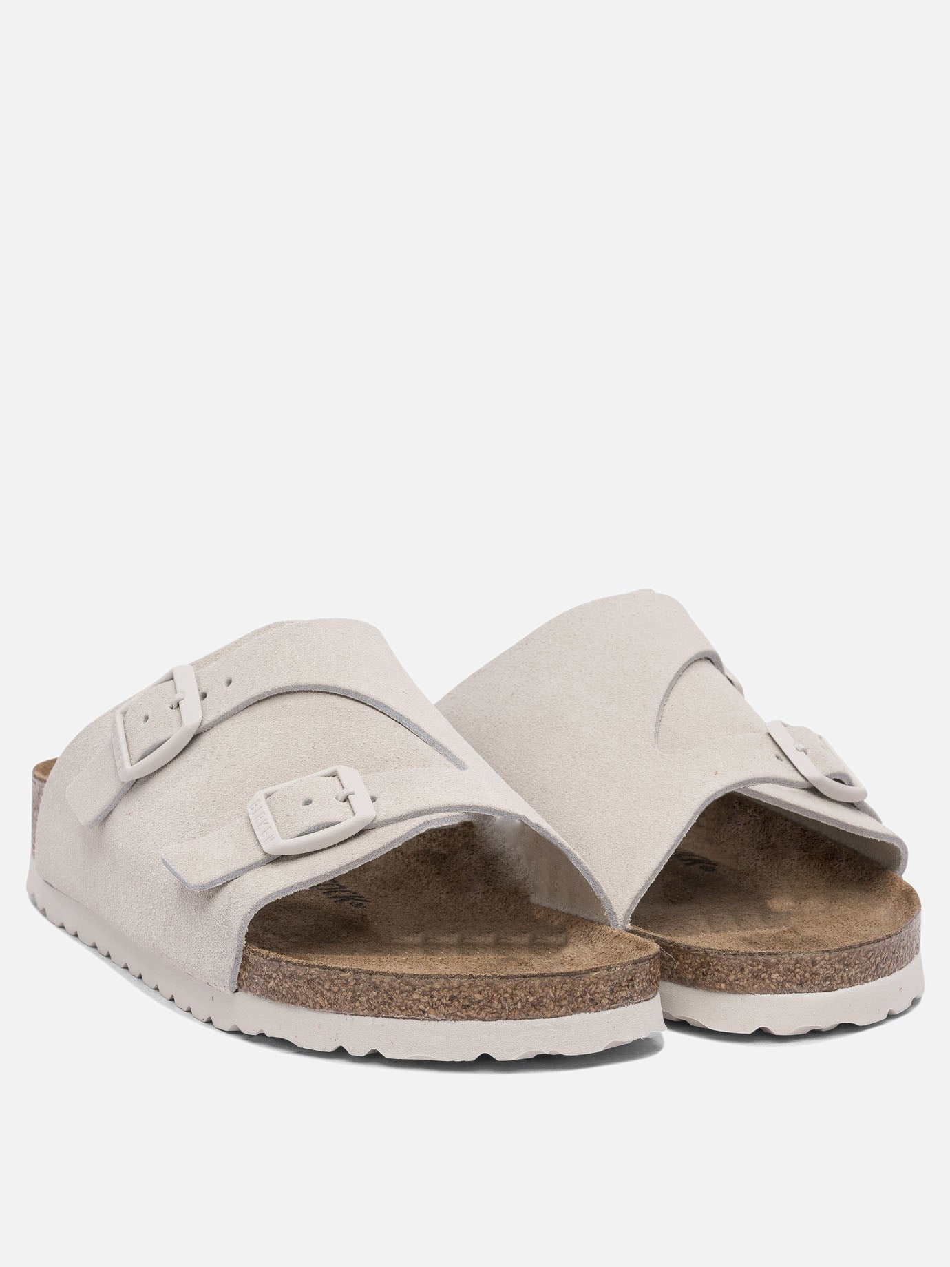 Flat sandals 100% leather - 100% rubber  White - Birkenstock Women | PDP | VIETTI Online Store | thumbnail_2