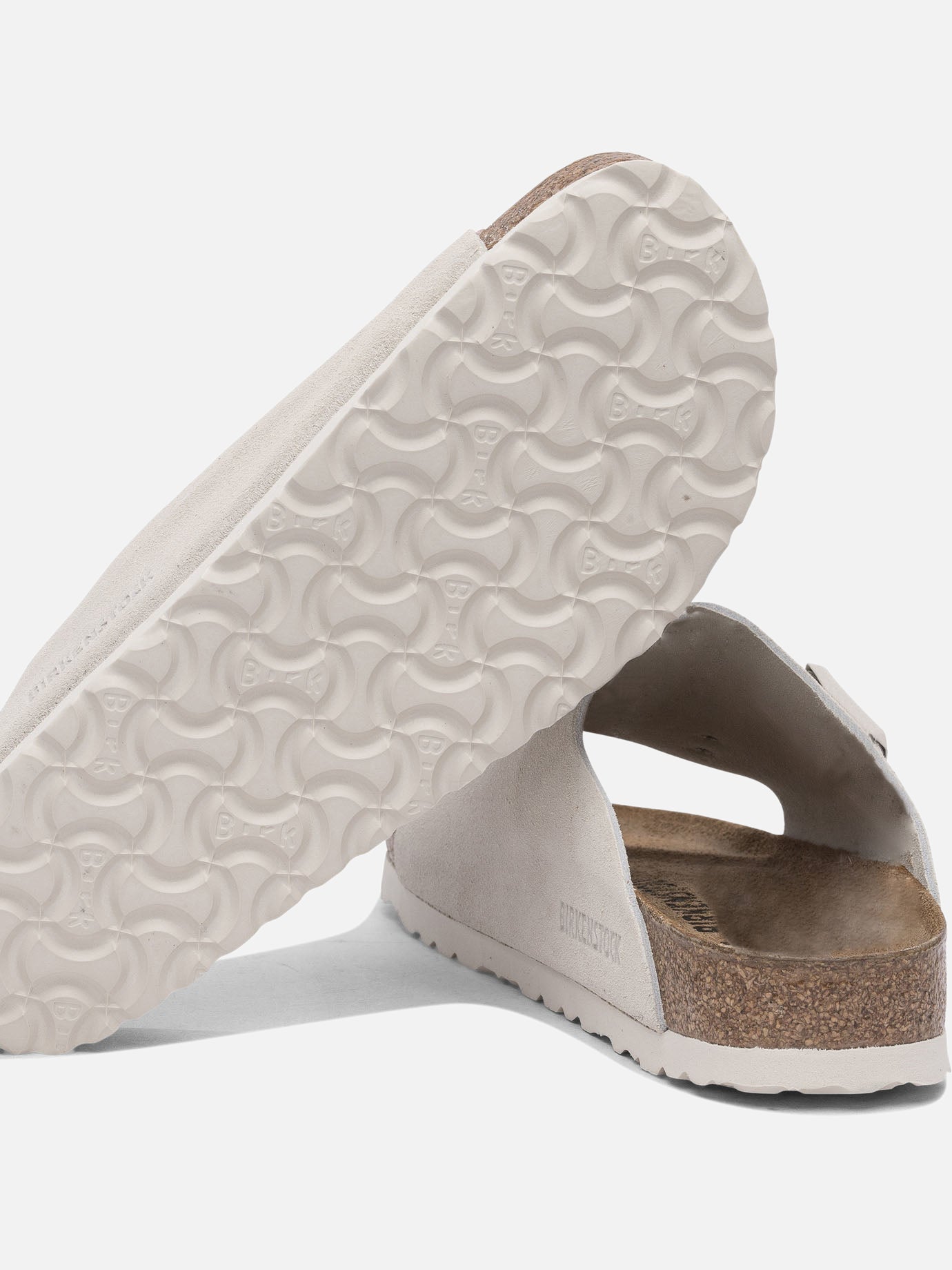 Flat sandals 100% leather - 100% rubber  White - Birkenstock Women | PDP | VIETTI Online Store | thumbnail_5