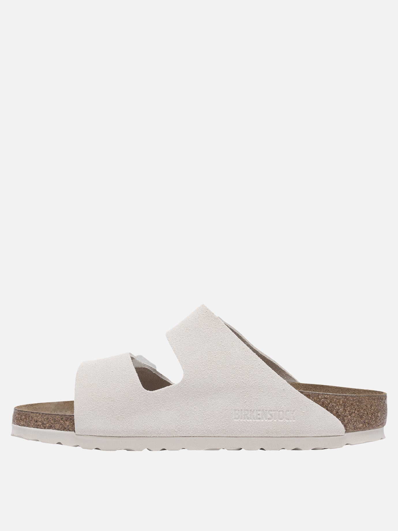 Flat sandals 100% suede - 100% rubber  White - Birkenstock Women | PDP | VIETTI Online Store | thumbnail_3