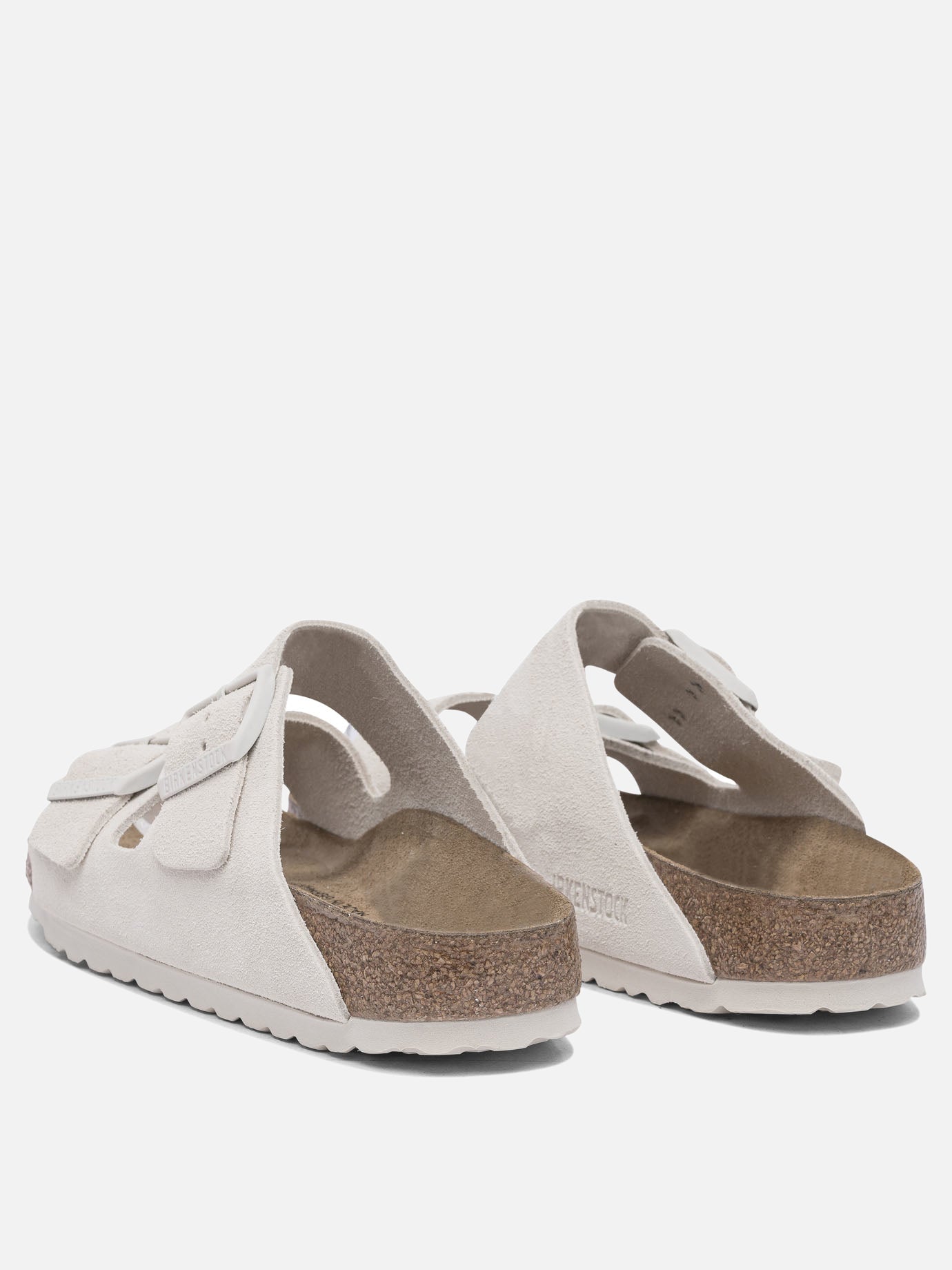 Flat sandals 100% suede - 100% rubber  White - Birkenstock Women | PDP | VIETTI Online Store | thumbnail_4
