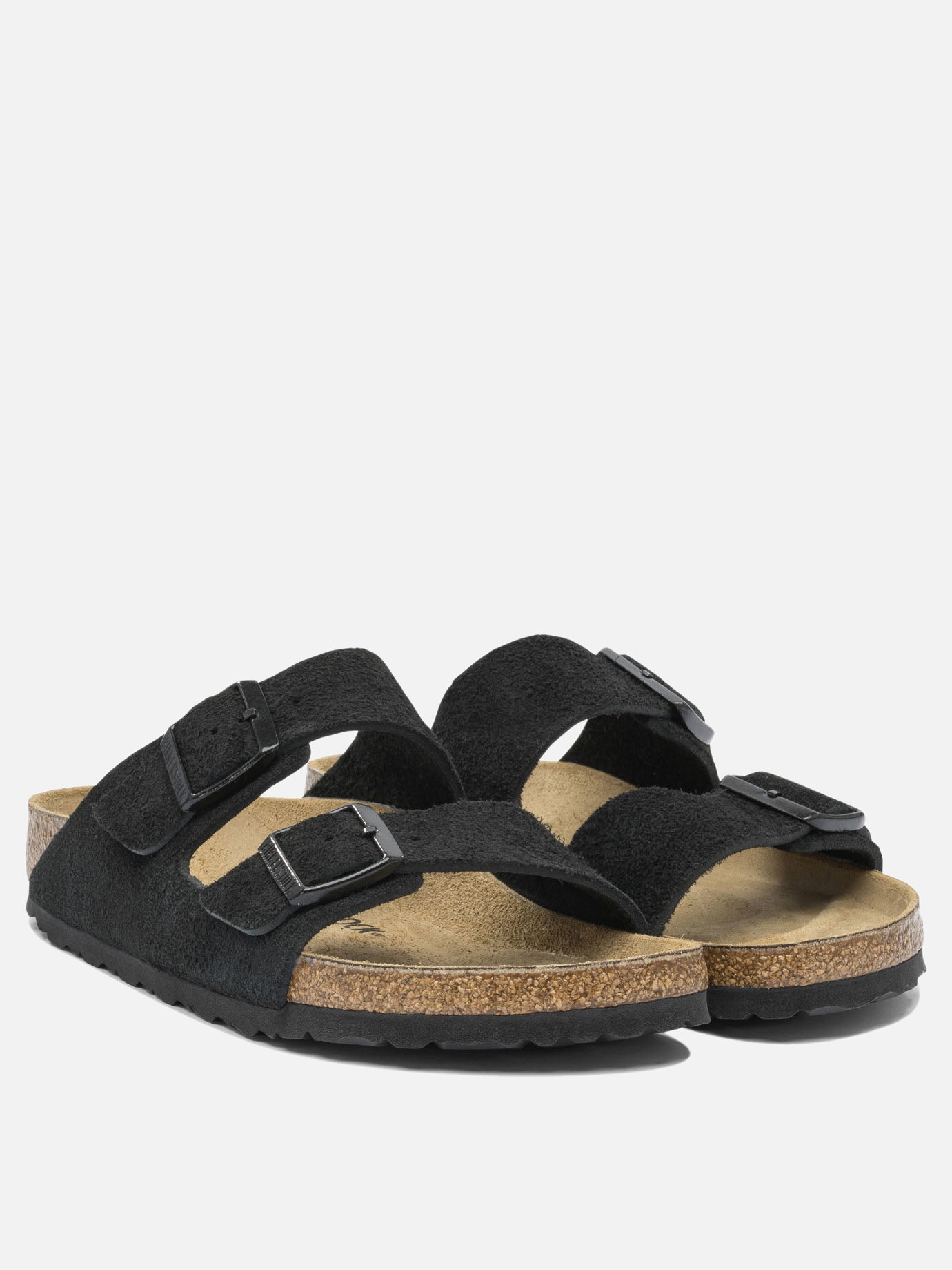 Slides 100% suede - 100% EVA  Black - Birkenstock Men | PDP | VIETTI Online Store | thumbnail_2