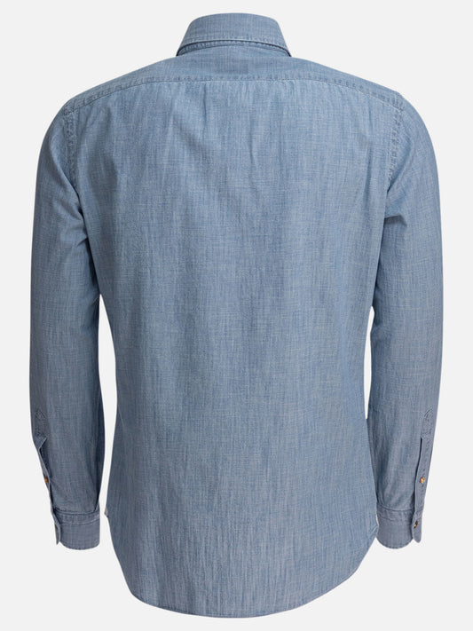 Casual shirts Solid colour  Light blue - Borriello Men | PDP | VIETTI Online Store | 2
