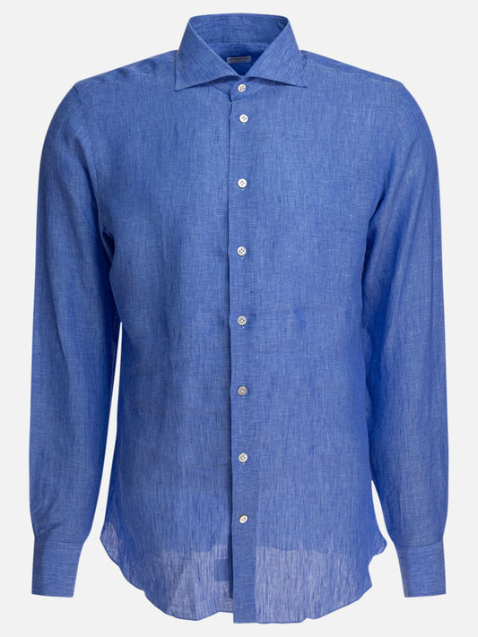Casual shirts Solid colour  Light blue - Borriello Men | PDP | VIETTI Online Store 
