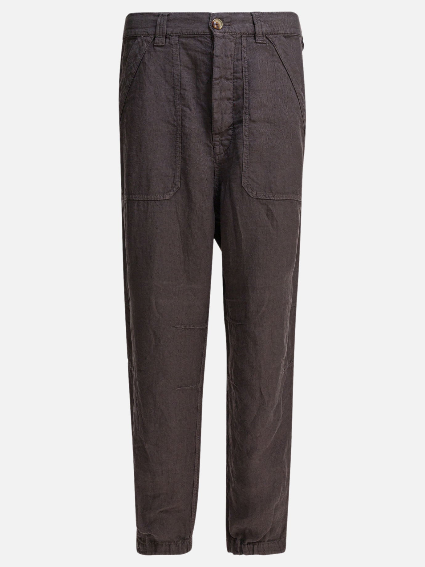 Leisure trousers Solid colour  Brown - Brunello Cucinelli Men | PDP | VIETTI Online Store | thumbnail