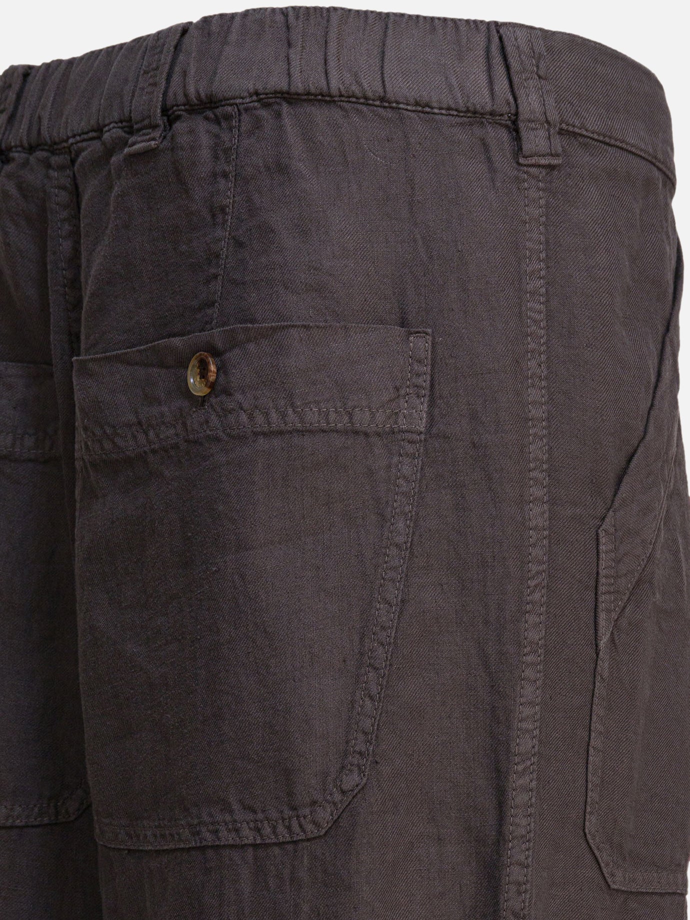 Leisure trousers Solid colour  Brown - Brunello Cucinelli Men | PDP | VIETTI Online Store | thumbnail_4