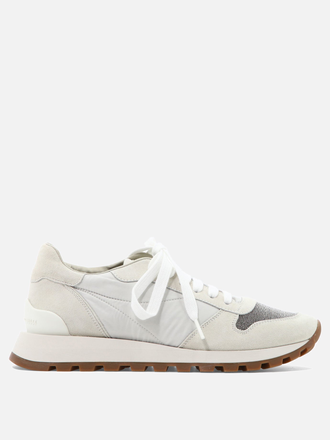 Low top sneakers 100% calf leather - 100% polyurethane  White - Brunello Cucinelli Women | PDP | VIETTI Online Store | Zoom-Modal
