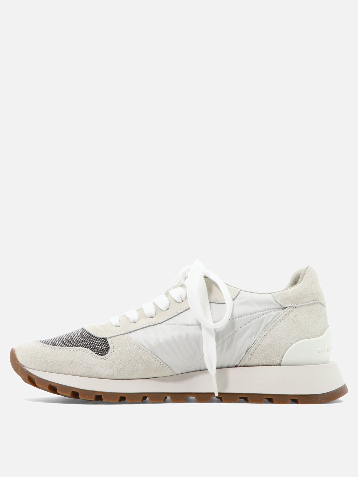 Low top sneakers 100% calf leather - 100% polyurethane  White - Brunello Cucinelli Women | PDP | VIETTI Online Store | Zoom-Modal_3
