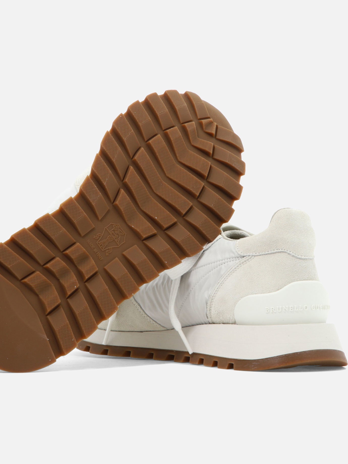 Low top sneakers 100% calf leather - 100% polyurethane  White - Brunello Cucinelli Women | PDP | VIETTI Online Store | thumbnail_5