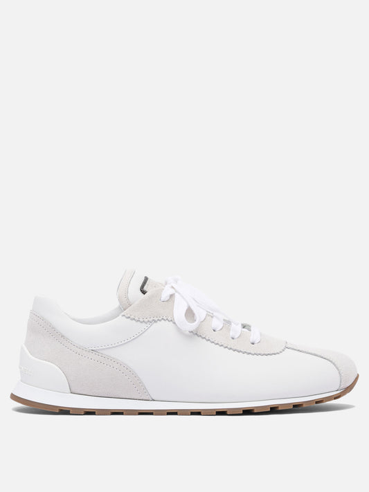 Low top sneakers 100% leather - 100% rubber  White - Brunello Cucinelli Women | PDP | VIETTI Online Store 
