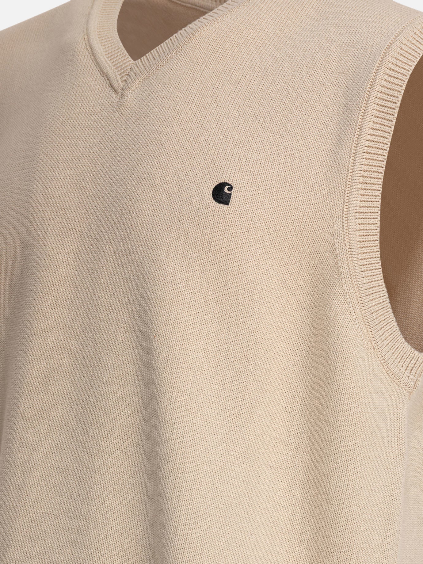 V neck sweaters Logo  Beige - Carhartt WIP Men | PDP | VIETTI Online Store | thumbnail_4