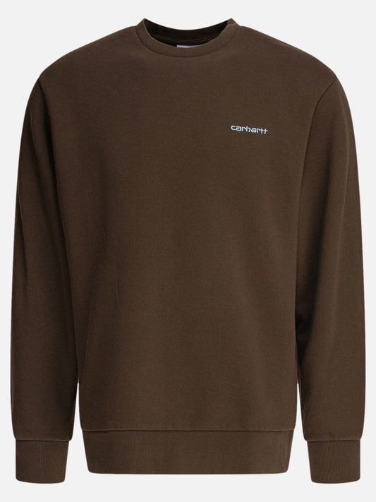 Carhartt WIP "Script Embroidery" sweatshirt 10611440_S Brown 1