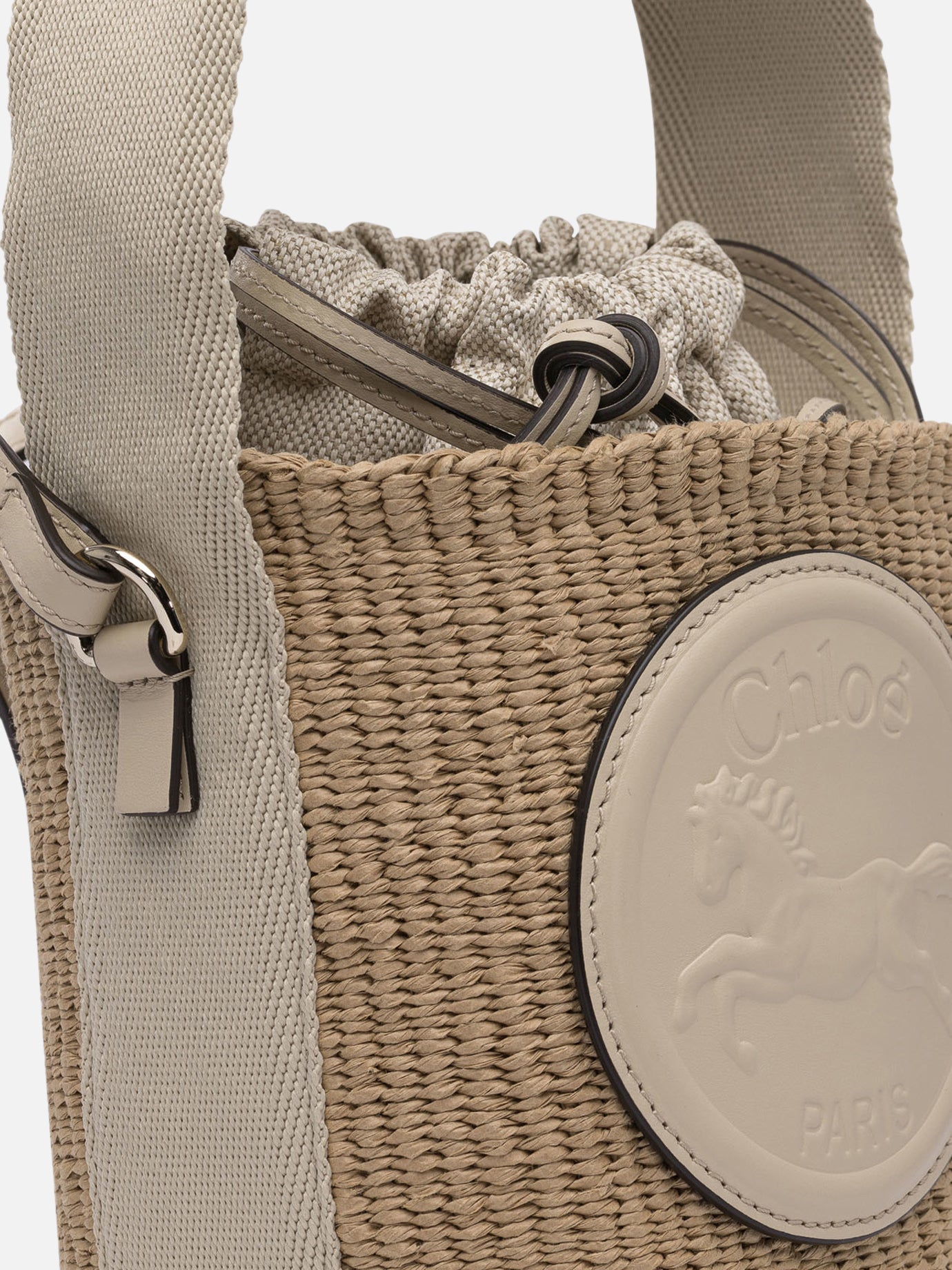 Chloé &quot;Horse Medal&quot; bucket bag 15480624_UNI Beige thumbnail_4
