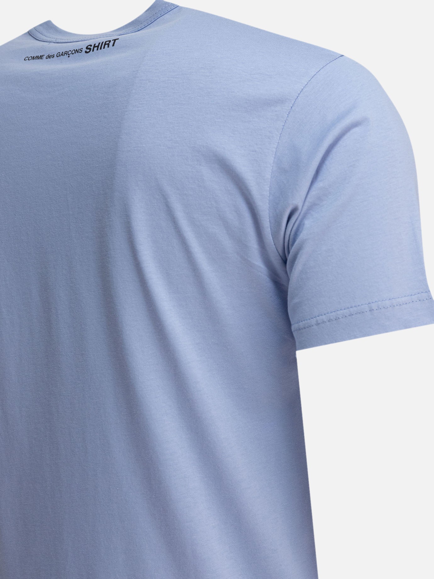 Crewneck t-shirts Solid colour  Light blue - Comme Des Garçons Shirt Men | PDP | VIETTI Online Store | thumbnail_4