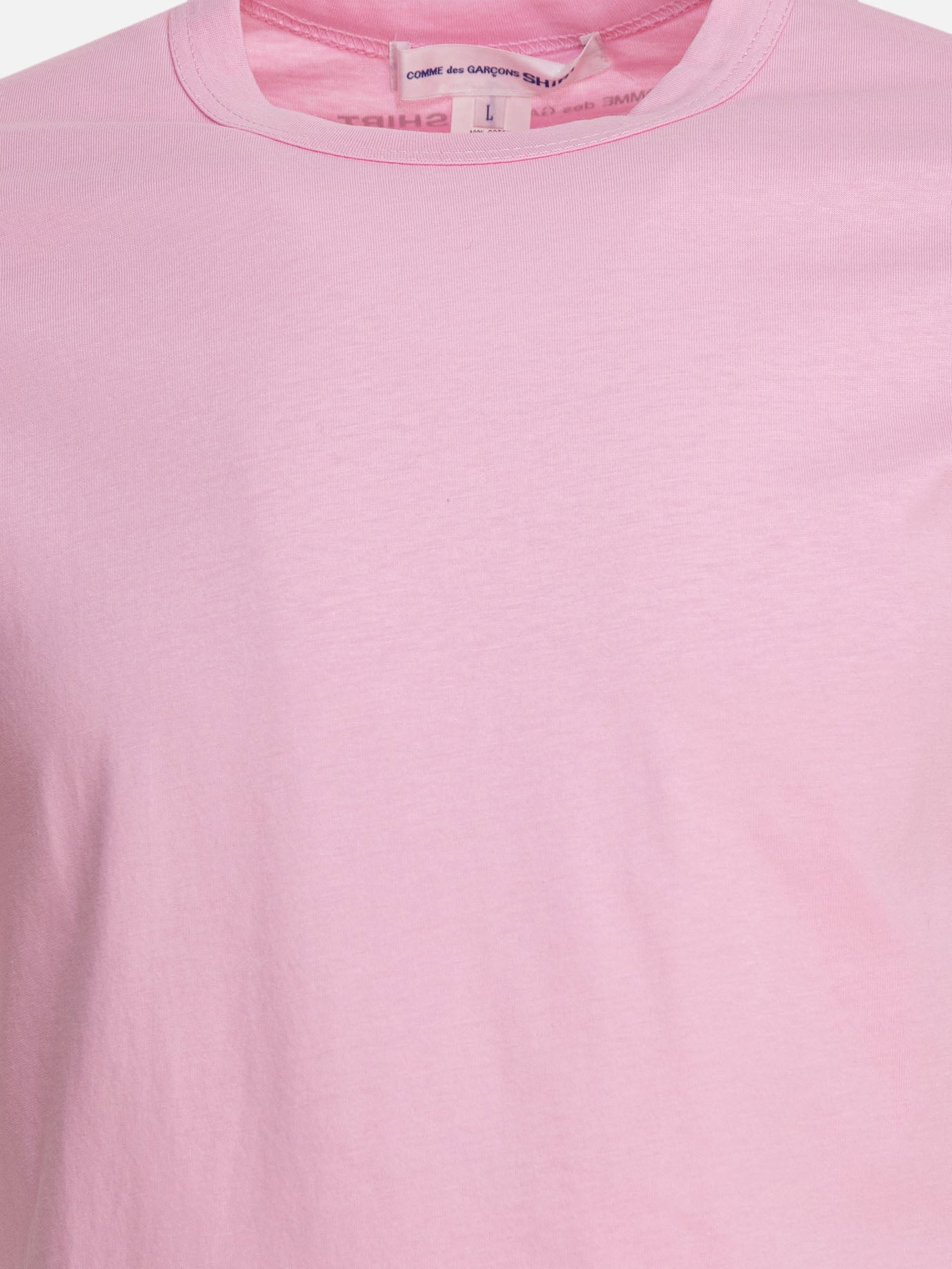 Crewneck t-shirts Solid colour  Pink - Comme Des Garçons Shirt Men | PDP | VIETTI Online Store | thumbnail_3