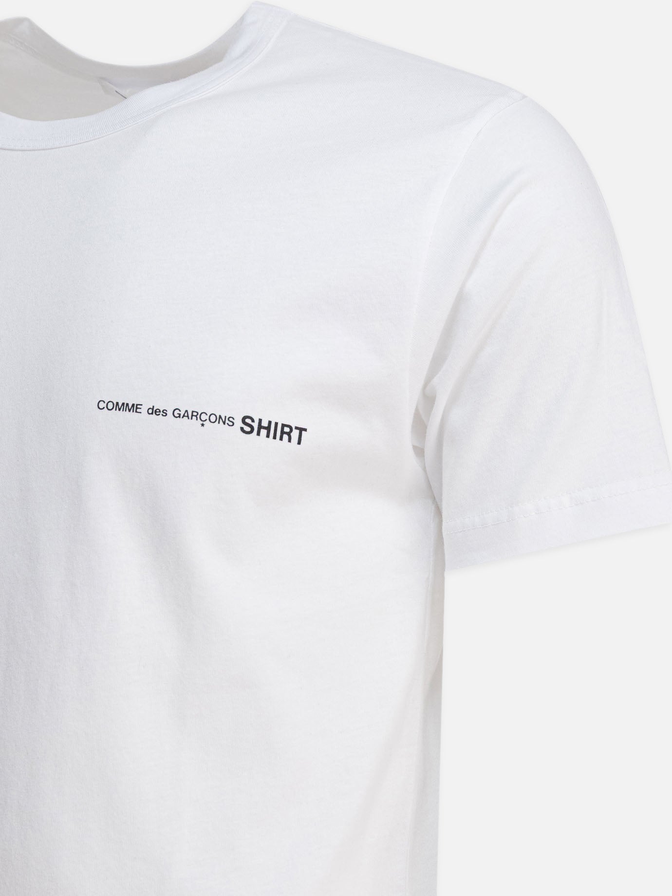 Crewneck t-shirts Logo  White - Comme Des Garçons Shirt Men | PDP | VIETTI Online Store | thumbnail_4