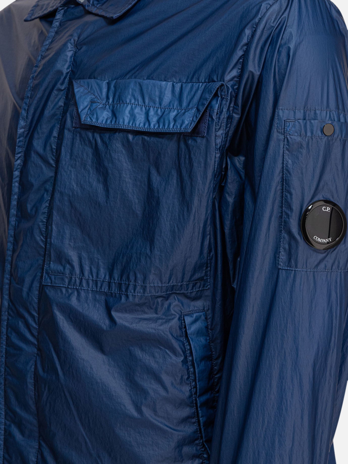 Quilted & Utility Jackets Solid colour  Blue - C.P. Company Men | PDP | VIETTI Online Store | thumbnail_4