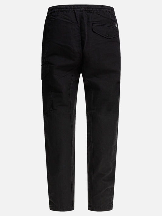 C.P. Company Cotton and linen cargo trousers 17151095_48 Black 2