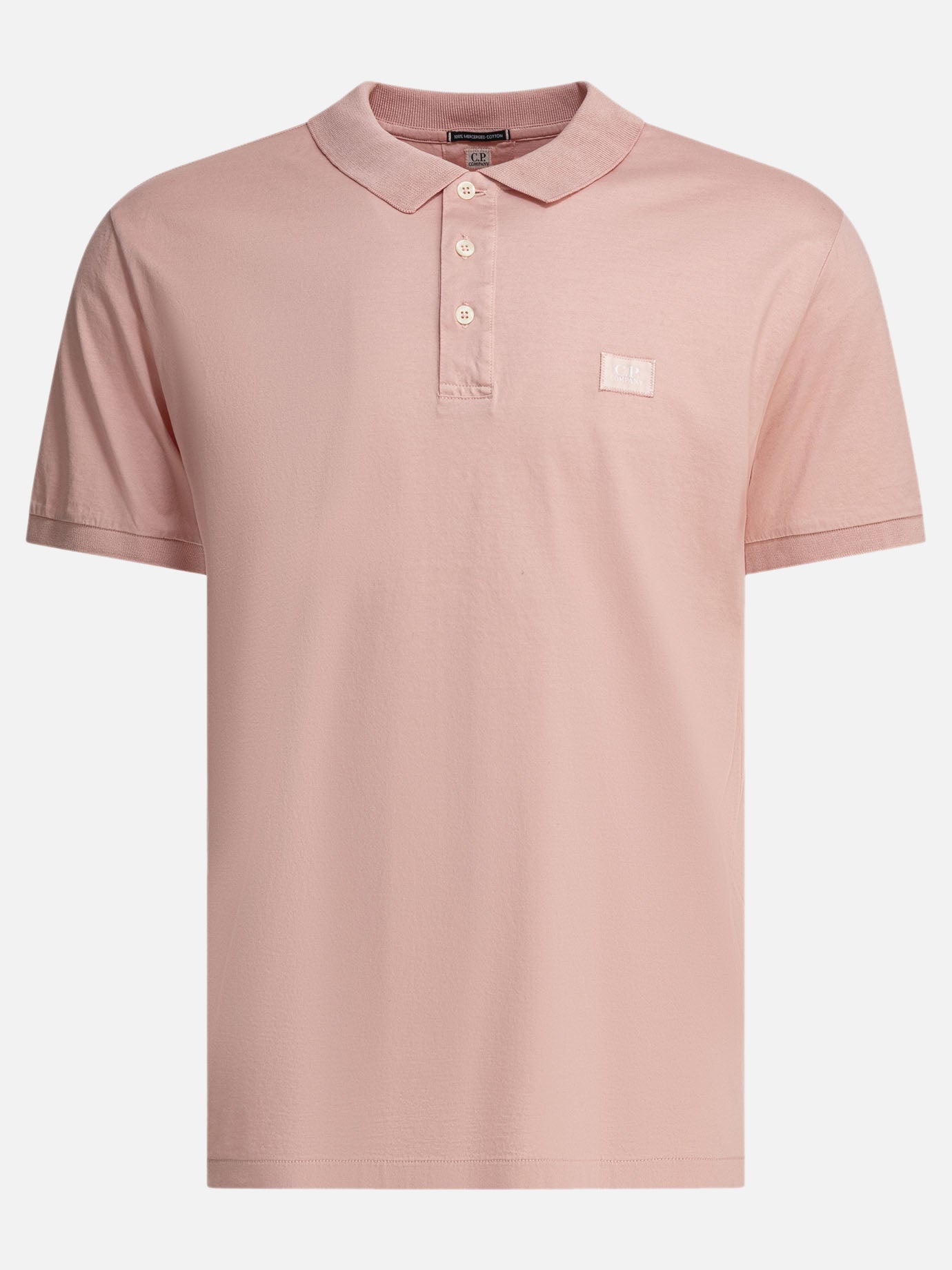 Polo shirts with buttons Logo  Pink - C.P. Company Men | PDP | VIETTI Online Store | thumbnail