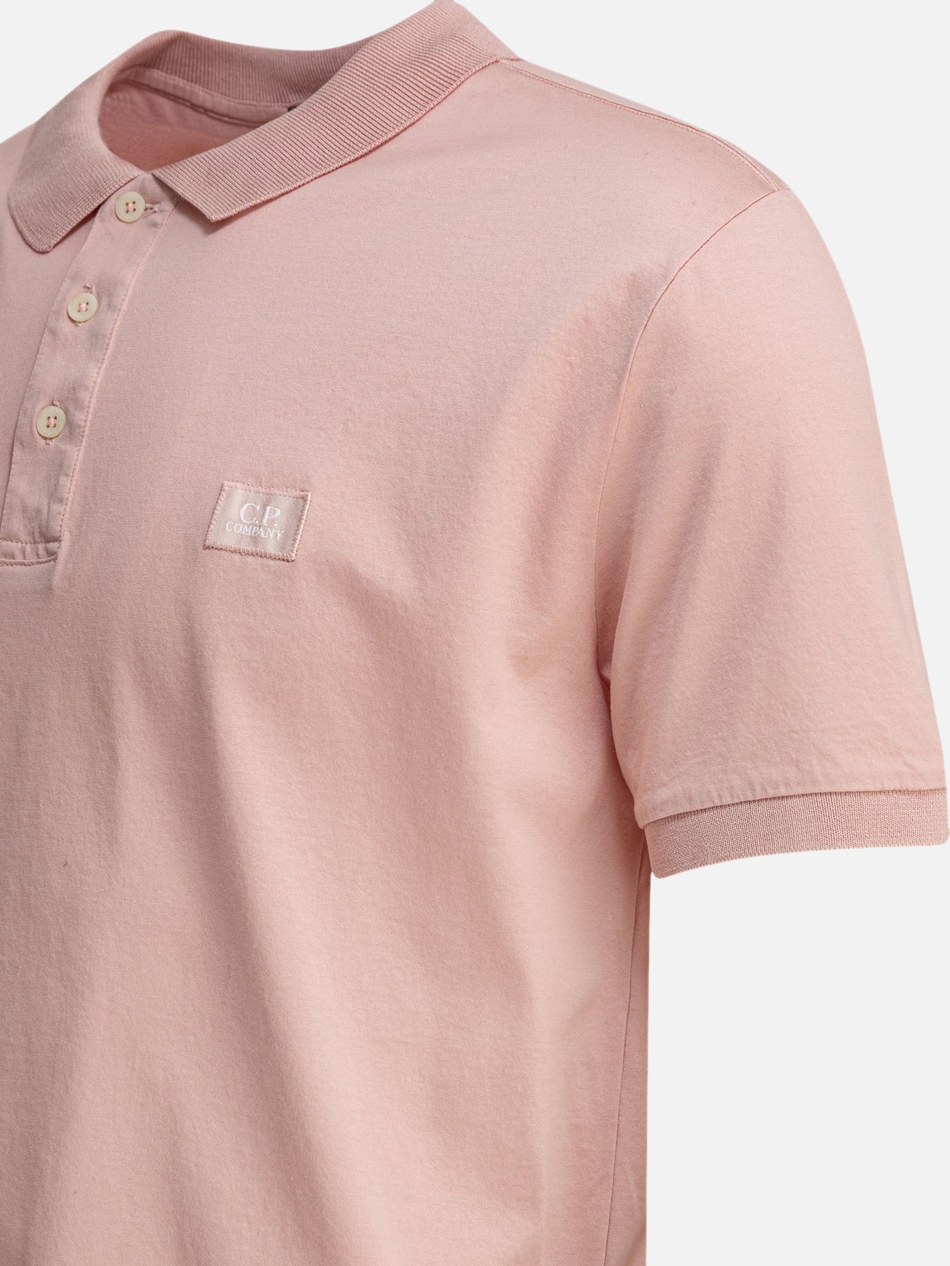 Polo shirts with buttons Logo  Pink - C.P. Company Men | PDP | VIETTI Online Store | thumbnail_4