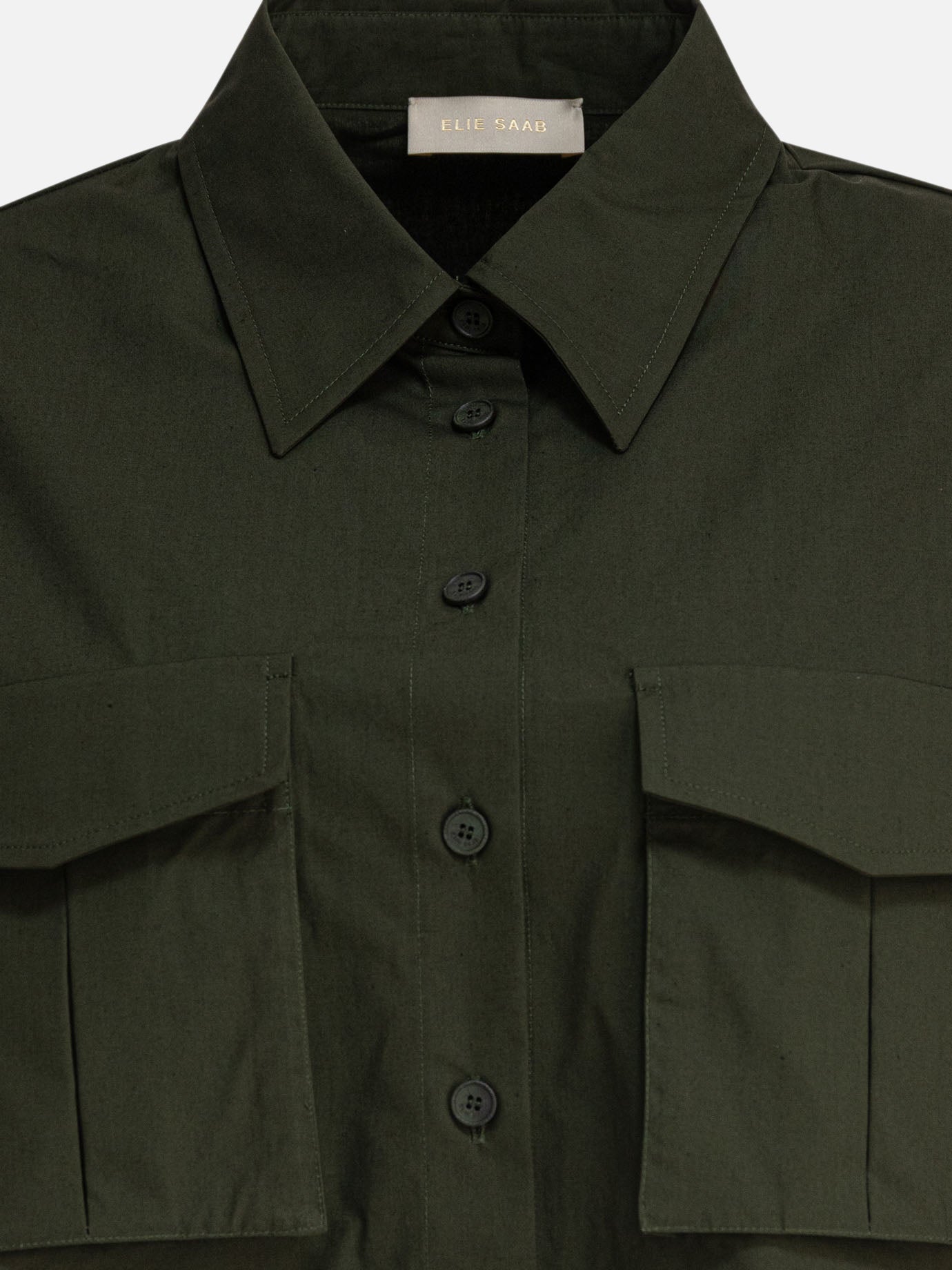 Elie Saab Cotton poplin shirt Green