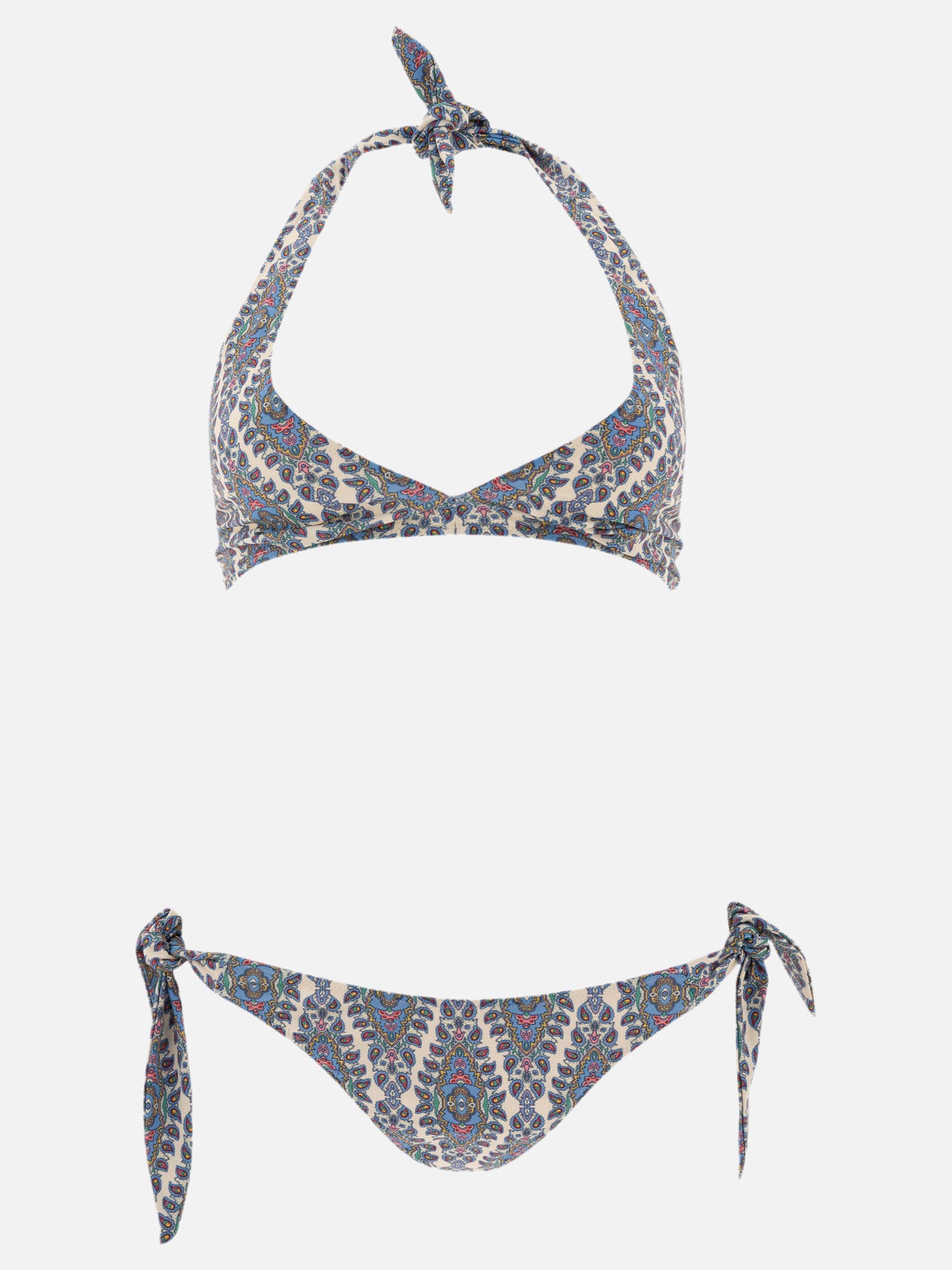 Etro Bikini with paisley print Blue