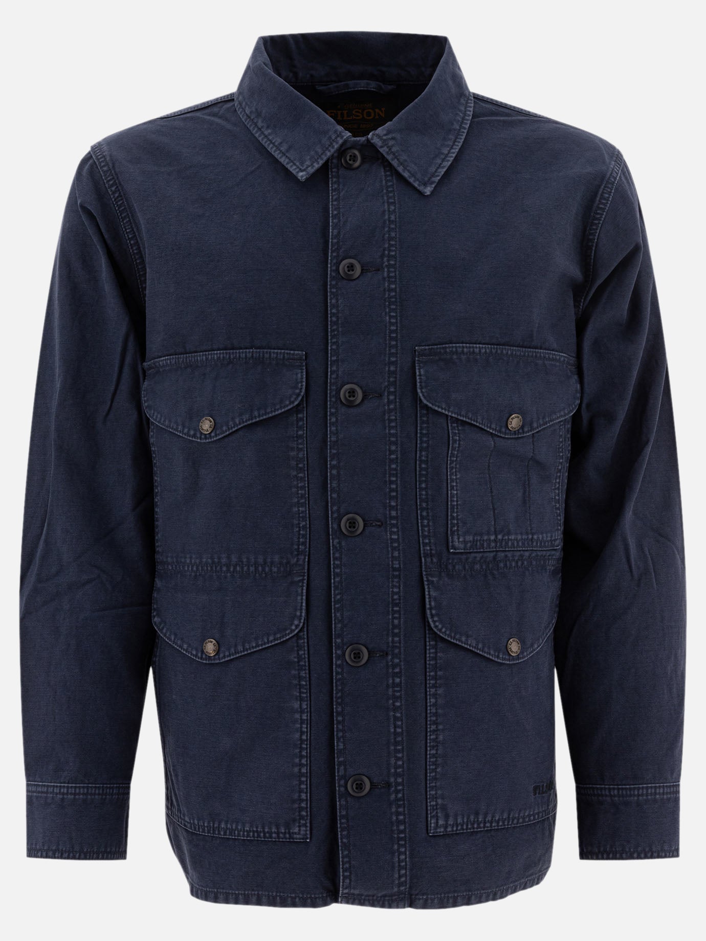 Overshirt jackets Solid colour  Blue - Filson Men | PDP | VIETTI Online Store | thumbnail