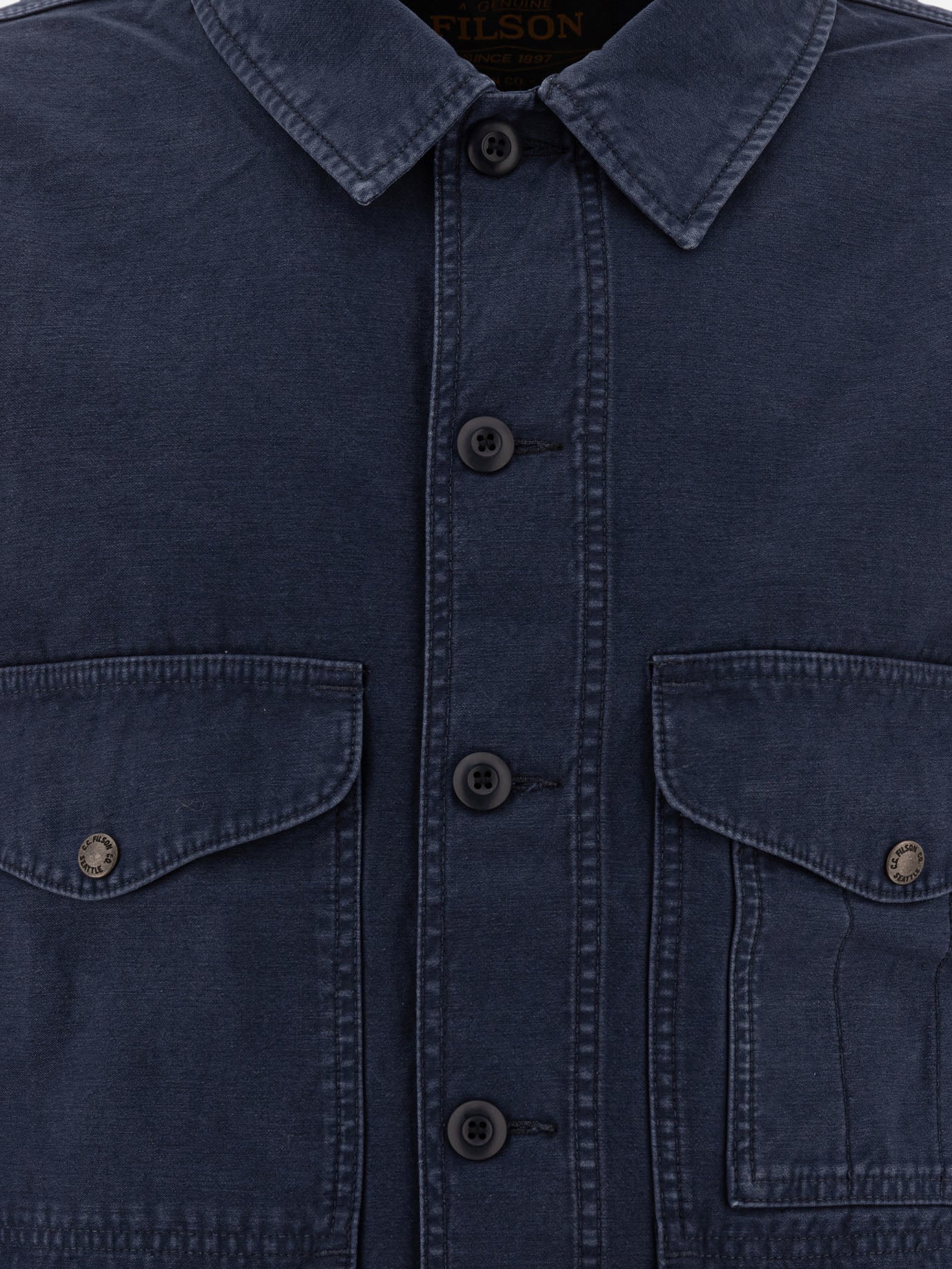 Overshirt jackets Solid colour  Blue - Filson Men | PDP | VIETTI Online Store | thumbnail_3