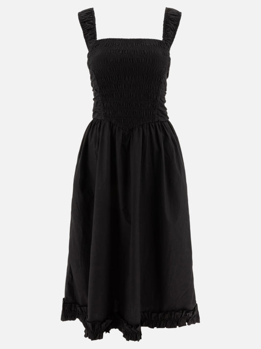 Midi dresses Solid colour  Black - Ganni Women | PLP | VIETTI Online Store 
