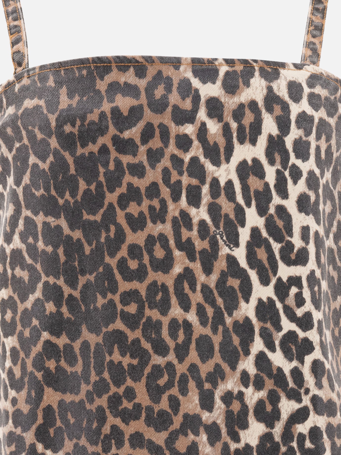 Mini dresses Animal print  Brown - Ganni Women | PDP | VIETTI Online Store | Zoom-Modal_3
