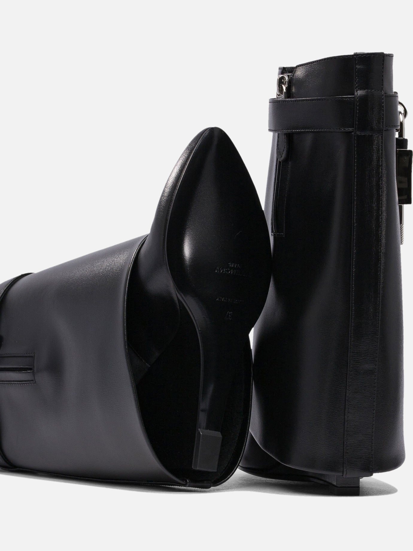 Givenchy "Shark Lock" 90mm ankle boots Black